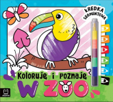 Koloruję i poznaję W zoo Kredka segmentowa -  | mała okładka