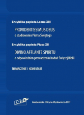 Encyklika Leona XIII PROVIDENTISSIMUS DEUS i Piusa XII DIVINO AFFLANTE SPIRITU. - Andrzej Lang | mała okładka