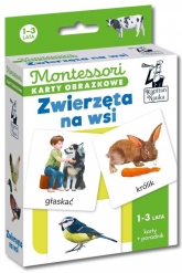 Montessori Karty obrazkowe Zwierzęta na wsi (1-3 lata) Kapitan Nauka - Katarzyna Dołhun | mała okładka