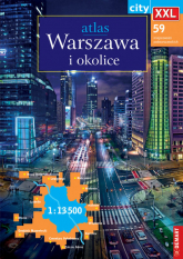 Warszawa i okolice Atlas miasta 1:13 500 -  | mała okładka