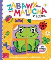 Zabawy malucha z żabką Aktywizująca książeczka z naklejkami - Anna Podgórska | mała okładka