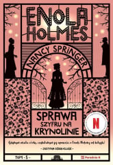 Enola Holmes Sprawa szyfru na krynolinie - Nancy Springer | mała okładka