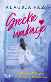Greckie wakacje WIELKIE LITERY - Klaudia Paź | mała okładka