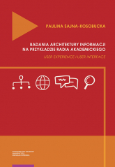 Badania architektury informacji na przykładzie radia akademickiego. User Experience i User Interface - Paulina Sajna-Kosobucka | mała okładka