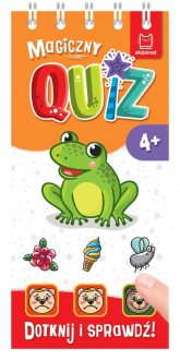 Magiczny quiz z żabką Dotknij i sprawdź - Anna Podgórska | mała okładka