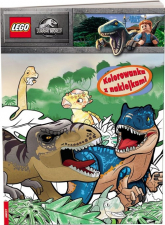 Lego Jurassic World Kolorowanka z naklejkami - Opracowanie Zbiorowe | mała okładka