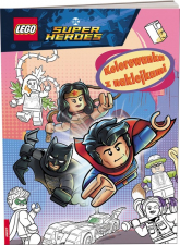 Lego DC Comics Super Heroes Kolorowanka z naklejkami - Opracowanie Zbiorowe | mała okładka