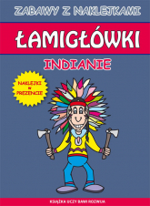 Łamigłówki. Indianie Naklejki w prezencie - Beata Guzowska | mała okładka