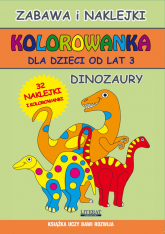 Kolorowanka dla dzieci od lat 3 Dinozaury -  | mała okładka