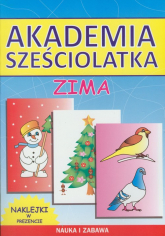 Akademia sześciolatka Zima Nauka i zabawa - Beata Guzowska | mała okładka