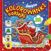 Kolorowanki naklejki Święta - Piotr Kozera | mała okładka