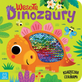 Wesołe dinozaury Książeczka z cekinami - Grażyna Wasilewicz | mała okładka