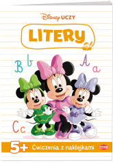 Disney uczy Minnie Ćwiczenia z naklejkami Litery -  | mała okładka