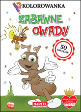 Kolorowanka Zabawne owady z naklejkami - Praca zbiorowa | mała okładka