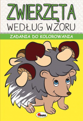 Zadania do kolorowania Zwierzęta według wzoru - Piotr Kozera | mała okładka