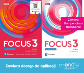 Focus Second Edition 3 Podręcznik + ćwiczenia + kod  Mondly -  | mała okładka