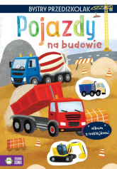 Bystry przedszkolak Album z naklejkami Pojazdy na budowie -  | mała okładka