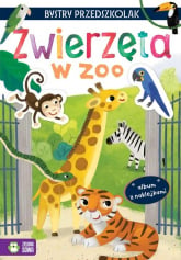 Bystry przedszkolak Album z naklejkami Zwierzęta w zoo -  | mała okładka