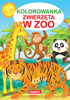 Zwierzęta w zoo kolorowanka - Jarosław Żukowski | mała okładka