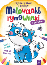 Malowanki rymowanki z kotkiem. Czytam sylabami i koloruję - Bogusław Michalec | mała okładka