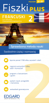 Francuski. Fiszki PLUS dla średnio zaawansowanych 2 - Opracowanie Zbiorowe | mała okładka