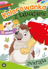 Zwierzęta leśne. Kolorowanka z tatuażami - Opracowanie Zbiorowe | mała okładka