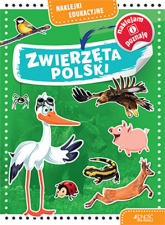 Zwierzęta polski naklejki edukacyjne - Opracowanie Zbiorowe | mała okładka