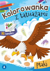 Ptaki. Kolorowanka z tatuażami - Opracowanie Zbiorowe | mała okładka