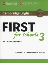 Cambridge English First for Schools 3 Student's Book without Answers - Barbara Stewart | mała okładka