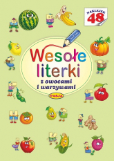 Wesołe literki z owocami i warzywami - Mariola Budek | mała okładka