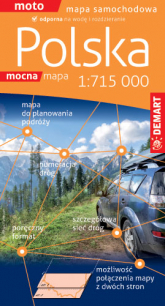 Polska mapa samochodowa 1:715 000 - Opracowanie Zbiorowe | mała okładka