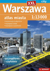 Warszawa XXL. Atlas miasta 1:13 000 - Opracowanie Zbiorowe | mała okładka
