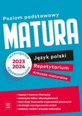 Nowe Repetytorium 2023 język polski arkusze maturalne zakres podstawowy - Opracowanie Zbiorowe | mała okładka