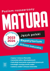 Nowe Repetytorium 2023 język polski arkusze maturalne zakres rozszerzony - Opracowanie Zbiorowe | mała okładka