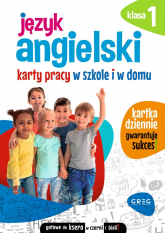 Język angielski. Karty pracy w szkole i w domu. Klasa 1 - Opracowanie Zbiorowe | mała okładka