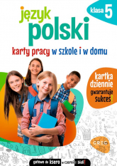 Język polski. Karty pracy w szkole i w domu. Klasa 5 -  | mała okładka