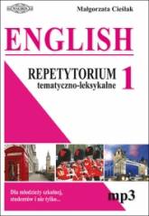 English 1 Repetytorium tematyczno – leksykalne (+mp3) - Małgorzata Cieślak | mała okładka