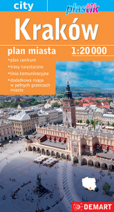Kraków plan miasta 1:20 000 - Opracowanie Zbiorowe | mała okładka