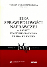 Idea sprawiedliwości naprawczej a zasady kontynentalnego prawa karnego -  | mała okładka