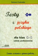 Testy z języka polskiego dla klasy 5-6 -  | mała okładka