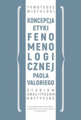 Koncepcja etyki fenomenologicznej Paola Valoriego -  | mała okładka
