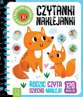 Czytanki-naklejanki. Uczę się czytać z liskiem. Rodzic czyta, dziecko nakleja - Bogusław Michalec | mała okładka