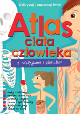 Atlas ciała człowieka z naklejkami i plakatem -  | mała okładka