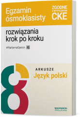 Egzamin ósmoklasisty 2025 Język polski arkusze - Eisner Jolanta | mała okładka