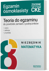 Egzamin ósmoklasisty 2025 Matematyka niezbędnik z teorią - Kinga Gałązka | mała okładka