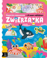 Zwierzątka Książeczka sensoryczna z filcowymi naklejkami -  | mała okładka