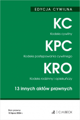 Kodeks cywilny. Kodeks postępowania cywilnego. Kodeks rodzinny i opiekuńczy. 13 innych aktów prawnych. Edycja cywilna wyd. 49 -  | mała okładka