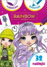 Rainbow High. Naklejam i koloruję -  | mała okładka