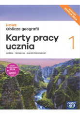 Nowa geografia oblicza geografii karty pracy 1 liceum i technikum zakres podstawowy EDYCJA 2024 - Maciążek Katarzyna | mała okładka