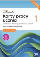 Nowa matematyka karty pracy ze zbiorem zadań klasa 1 liceum i technikum zakres podstawowy EDYCJA 2024 - Ponczek Dorota, Wej Karolina | mała okładka